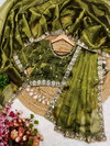Sc 1313 Premium Berberry With Heavy Embroidery Work Saree Wholesale In India